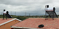Hot water from the roof by Kensika Monshengo